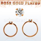 rsnhz15 aro continuo nariz plata 925 oro rosa zirconia 1 5mm distribuidor mayorista