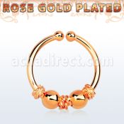 rssep12f anillo septum falso plata 925 oro rosa 1mm alambre balines bolas 12mm distribuidor mayorista