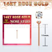 ryczc1 piercing nariz doblar tu mismo oro rosa 14 kts 0 6mm zirconia redonda 1 5mm al por mayor