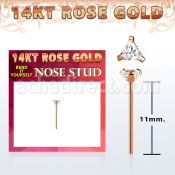 ryztc1 piercing nariz doblar tu mismo oro rosa 14 kts 0 6mm zirconia tri 3mm mayorista