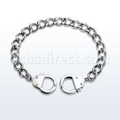 sb80 brazalete uniones acero inoxidable brillo espejo cierre esposa mayorista