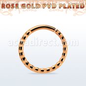 septtdd septum aro continuo acero quirurgico recocido oro rosa diseno distribuidor
