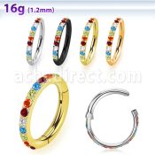 sgsh10rb steel hinged segment ring16g outward facing cnc