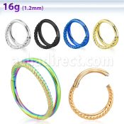 sgsh12 316l steel hinged segment ring twisted wire
