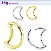 sgsh2 316l steel hinged segment ring moon