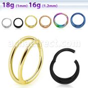 sgsh32 steel hinged segment ring 16g double rings