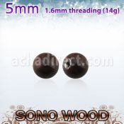 snball5 bola madera sono 5mm rosca acero quirurgico distribuidor mayorista
