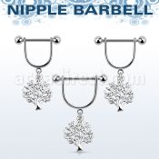 snpod2 barbell pezon estribo acero quirurgico bolas 5mm arbol vida colgado al por mayor