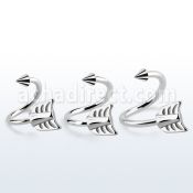 sp16aw espiral ceja acero quirurgico cono acero 3mm final acero flecha venta