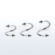 specn25 espiral ceja acero quirurgico conos 2 5mm mayorista