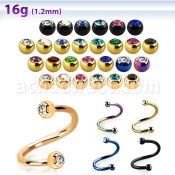 spetjb25 espiral acero 316l anodizado bolas joya 2 5mm cristal bisel venta