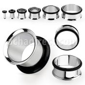 spg dilatacion tunel acero quirurgico brillo espejo anillo goma venta