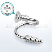 spscw espiral acero quirurgico tornillo estrella rosca 16g rosca al por mayor