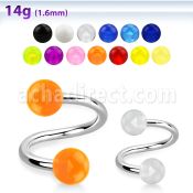 spuv espiral acero quirurgico bolas acrilicas 5mm venta