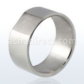 sr158 anillo banda ancha grabable acero inoxidable mate plana al por mayor