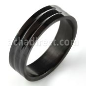 srb20x anillo 3 acero inoxidable anodizado negro mayorista