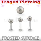 tlbfo4s labret tragus acero 316l base redonda 2 5mm tragus piercing bola 4mm acero esmerilado venta