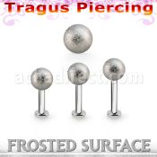 tlbfo5s labret tragus acero 316l base redonda 2 5mm tragus piercing bola 5mm acero esmerilado al por mayor
