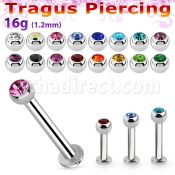 tlbjb25 labret tragus acero 316l base redonda 2 5mm tragus piercing bola 2 5mm joya bisel distribuidor