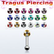 trg10 piercing tragus acero quirurgico bola multi joya 4mm bola acero liso 3mm 6mm 8mm al por mayor