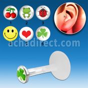 trgl1 piercing tragus bio flex presion plata esterlina 3mm logos variados venta