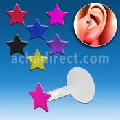 trgs15 piercing tragus bio flex estrella plata esterlina color plateado al por mayor