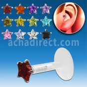 trgz7 piercing tragus bio flex zirconita estrella 3mm parte plata esterlina distribuidor mayorista