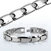 ub116 brazalete tungsteno brillo espejo uniones interconectadas venta
