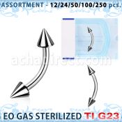 ublk469 surtido piercings surtido 250 50 piercings esterilizados bananas ceja titanio g23 conos 3mm 8mm 12 distribuidor mayorista