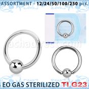 ublk489 surtido piercings surtido 250 50 piercings esterilizados aros bola presion titanio g23 bola 4mm diametro 8mm 14mm distribuidor