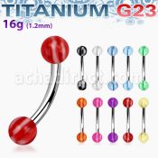 ubneck banana ceja titanio g23 bolas acrilicas cuadros 3mm distribuidor