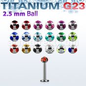 ulbca25 labret titanio g23 bolas multi joya 2 5mm distribuidor