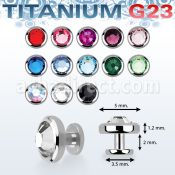 usdf5 skin diver titanio g23 barra cristal bisel 5mm al por mayor