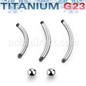 uset01 set piercings ceja primera puesta titanio g23 incluye 3 barras bananas ceja 8 10 12mm bolas 3mm distribuidor mayorista