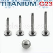 uset04 set labrets primera puesta titanio g23 incluye 4 barras labret de 8 10 11 12mm bola 3mm distribuidor mayorista