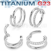 usgsh35 titanium hinged segment ring 16g double outward cnc