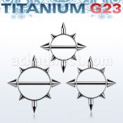 usnpc pezonera redonda titanio g23 pinchos barra titanio g23 diamentro 15mm mayorista