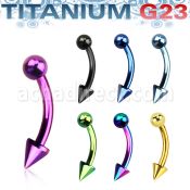 utbnebcn banana ceja titanio g23 anodizado bola 3mm cono 3mm inferior al por mayor
