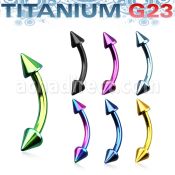 utbnecn banana ceja titanio g23 anodizado conos 3mm mayorista