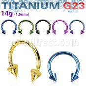 utcbcn barbell circular titanio g23 anodizado conos 4mm al por mayor