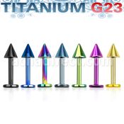 utlbcn3 labret titanio g23 anodizado cono 3mm distribuidor