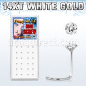 wgszc caja display 24 piercing nariz l oro blanco 14 kts 0 6mm zirconia redonda 2mm distribuidor mayorista