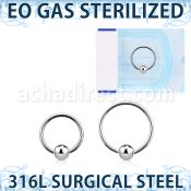 zbcr20 eo gas 316l steel ball closure ring