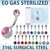 zbn2cg piercing esterilizado piercing ombligo acero 316l bolas joya 8mm 5mm 8mm 12mm distribuidor