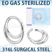 zsgsh8 sterilized steel hinged segment ring double rings