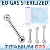 zubbbs piercing esterilizado barbell lengua titanio g23 bolas 5mm distribuidor mayorista