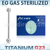 zubbinds sterilized titanium g23 industrial barbell balls