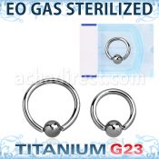 zubcr18 piercing esterilizado aro bola presion titanio g23 1mm bola 3mm venta