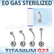 zubng piercing esterilizado piercing ombligo titanio g23 bolas titanio liso 5mm 8mm distribuidor mayorista