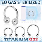 zucbeb4 sterilized titanium g23 circular barbell 16g balls
